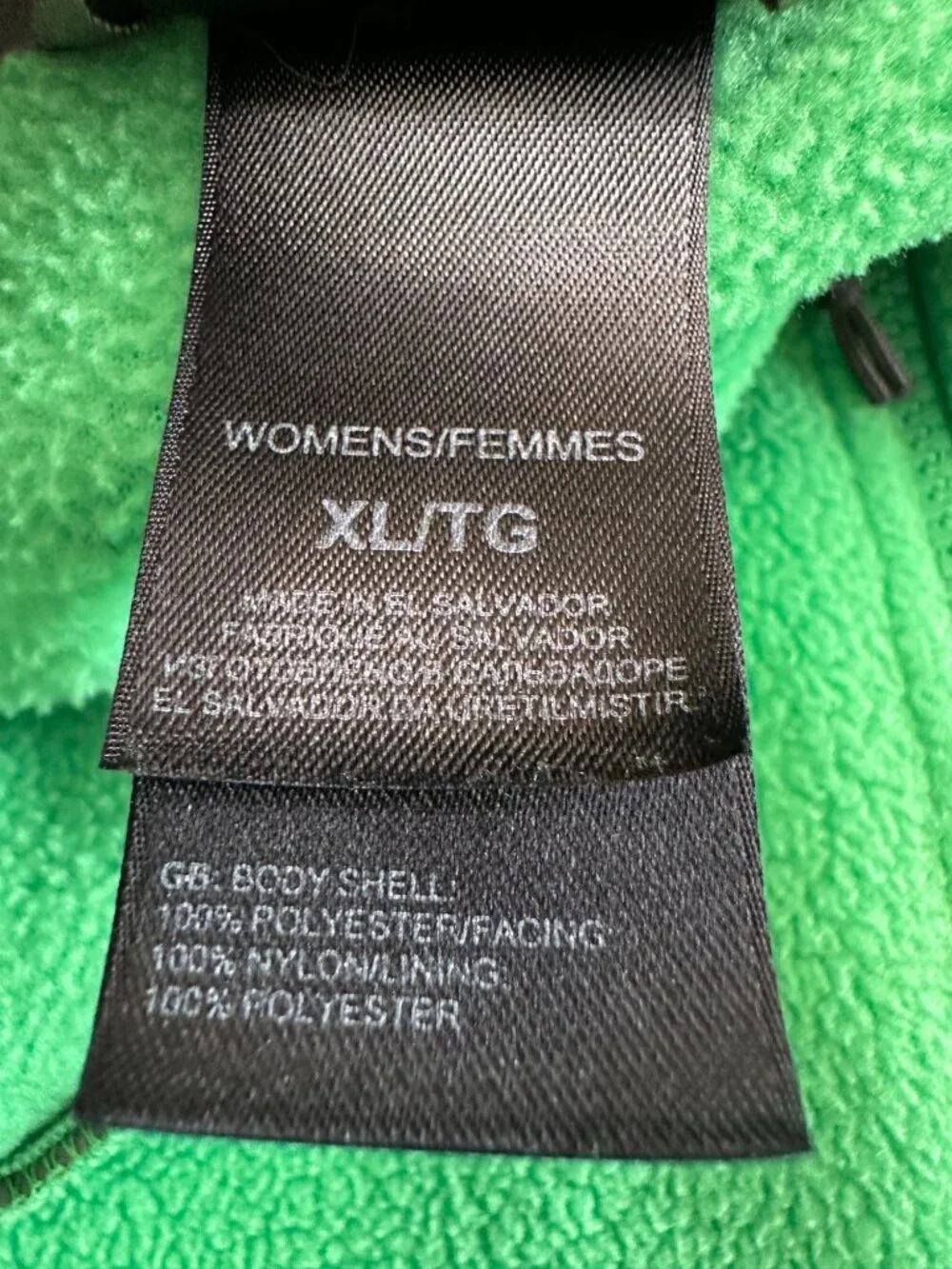 The North Face Jacket Women XL Green Fleece Full Zip Coat - Picture 5 of 14